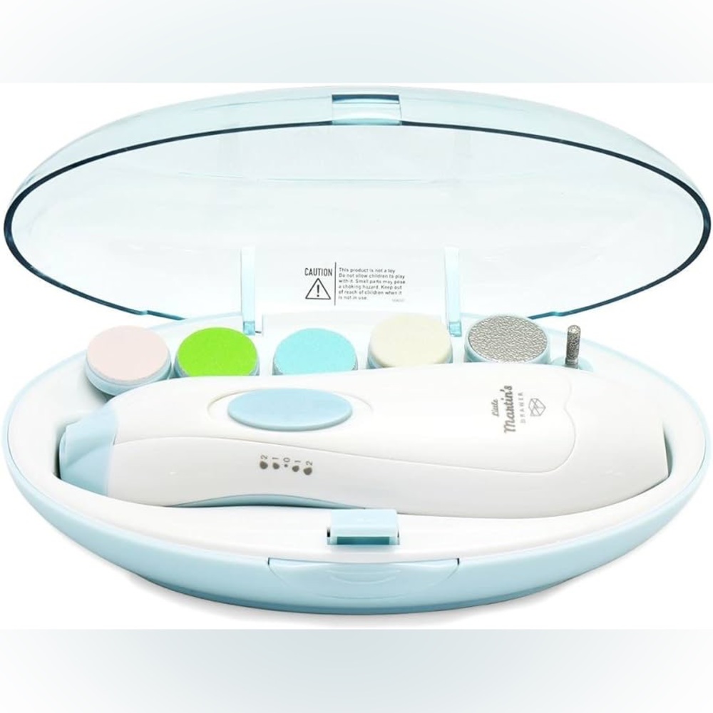 Little Martin’s Drawer Electric Baby Nail File Trimmer Kit with Light